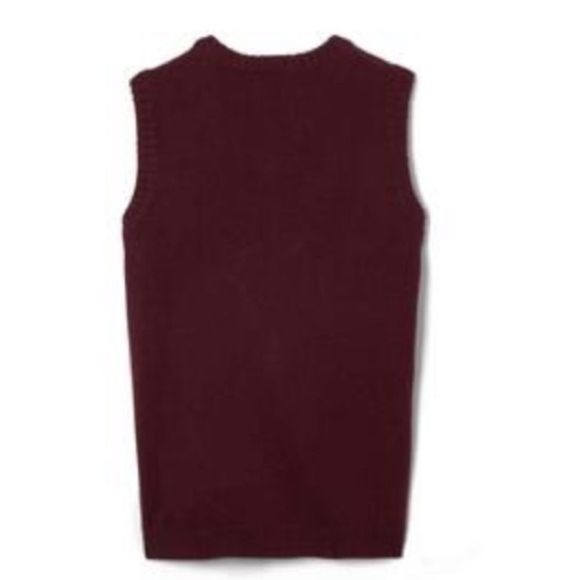 Boy’s burgundy Sweater Vest Size 18 NWT - Picture 2 of 5